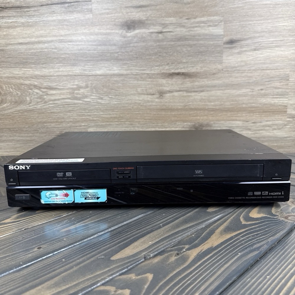Sony RDR-VX555 DVD/VCR Player Recorder Combo HDMI PARTIALLY WORKING - FOR REPAIR